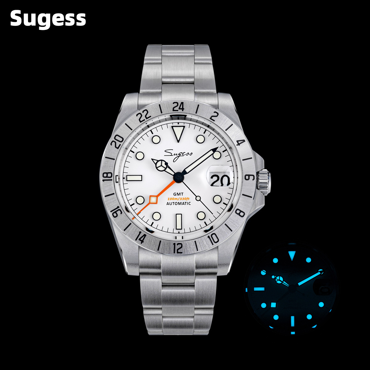 Rolex Watch Submariner - Montre pour homme Sugess GMT automatique