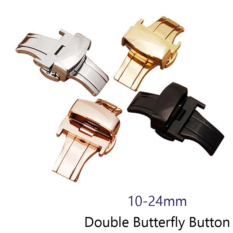 Butterfly Clasp Deployant - Boucle papillon automatique à Double clic,