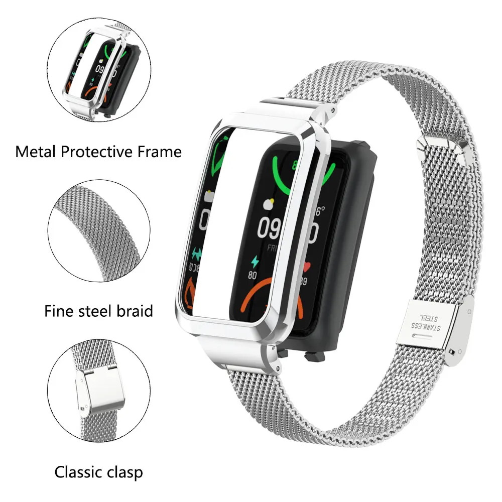 Convient pour Oppo Band 2, bra - Mesh Strap Metal avis et prix