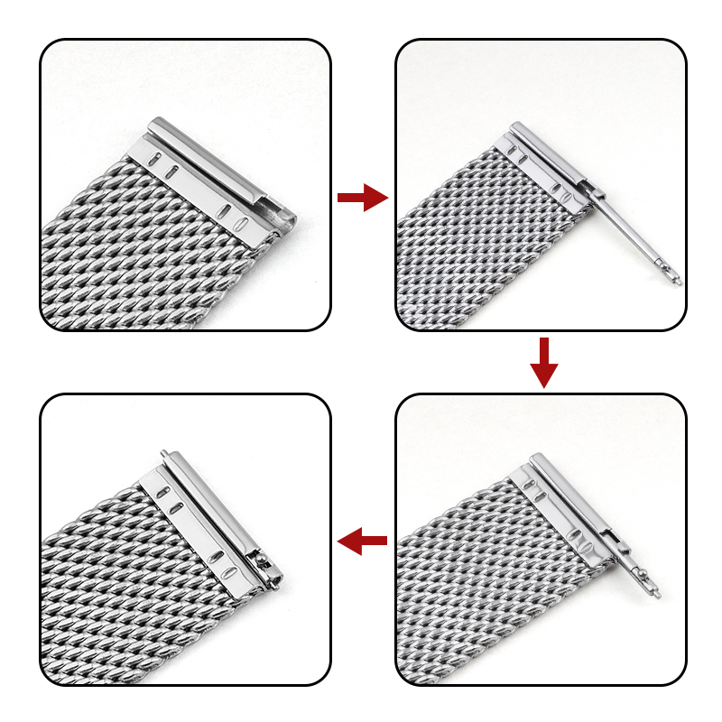 Bracelets universels de rempla - Mesh Strap Metal avis et prix