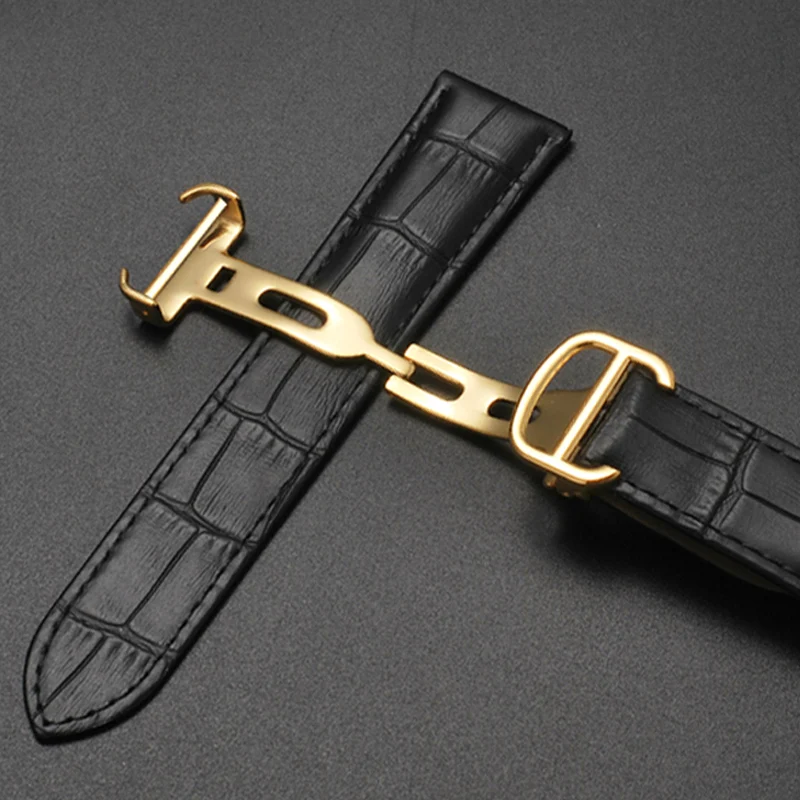 Bracelet de montre en cuir vér - Cartier Watch Santos avis et prix
