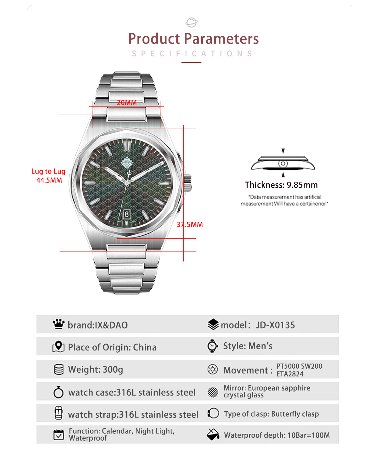 IX&DAO 2026 Nouvelle Montre Mé - Rolex Watch Submariner avis et prix