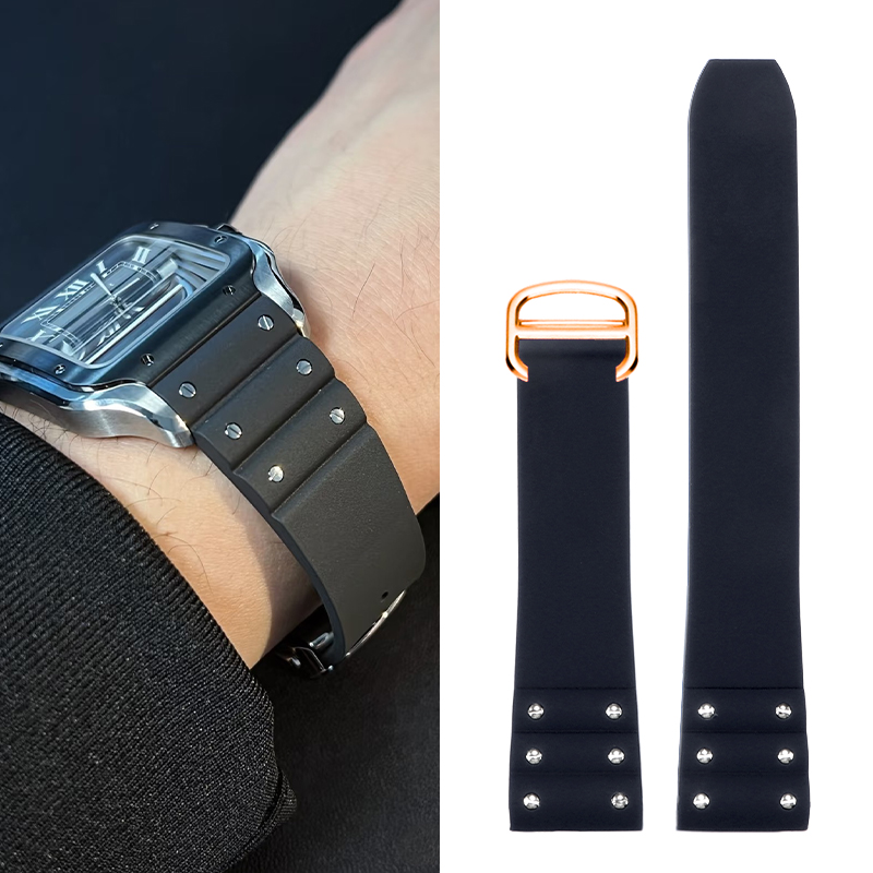 Bracelet de montre en caoutcho - Cartier Watch Santos avis et prix